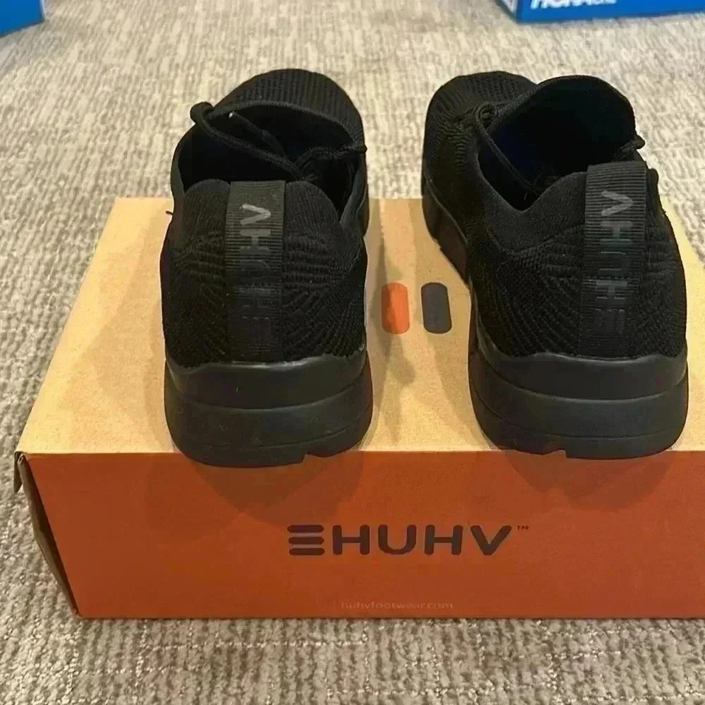 HUHV Tech Knit Recovery Lace-Up Lifestyle Walking and Athletic Shoe - Picture 5 of 7